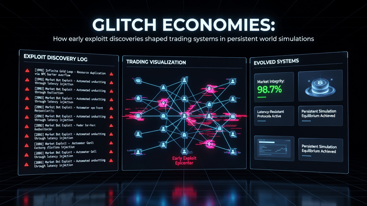 Diagram illustrating how exploit discoveries influenced the development of modern trading interfaces in persistent simulations