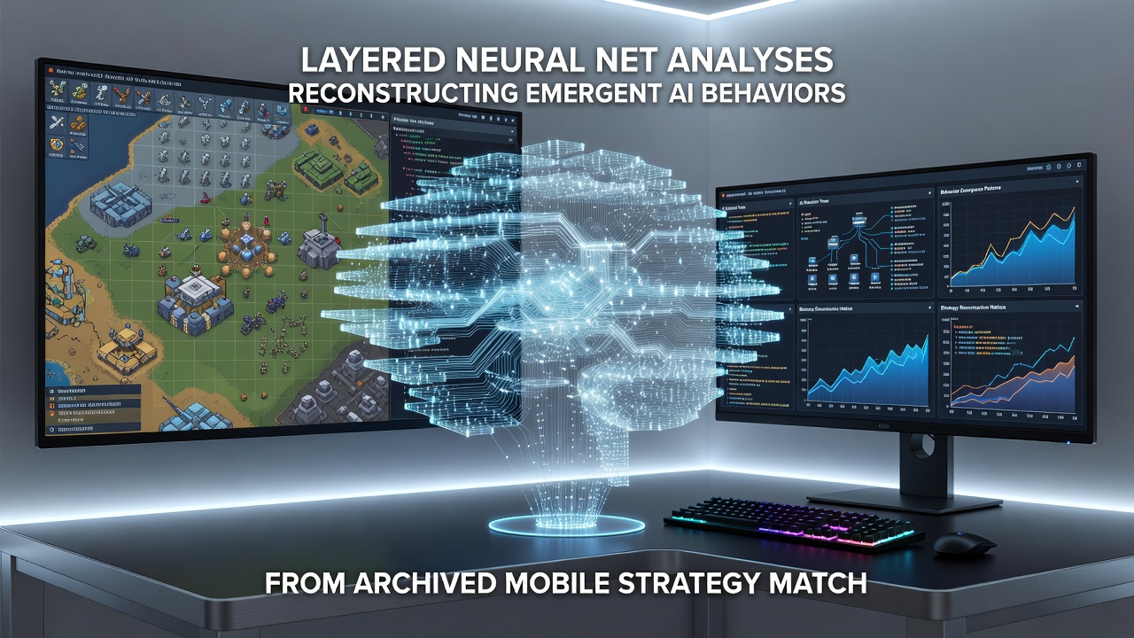 Visualization of attention weights highlighting emergent AI decision sequences in strategy match data
