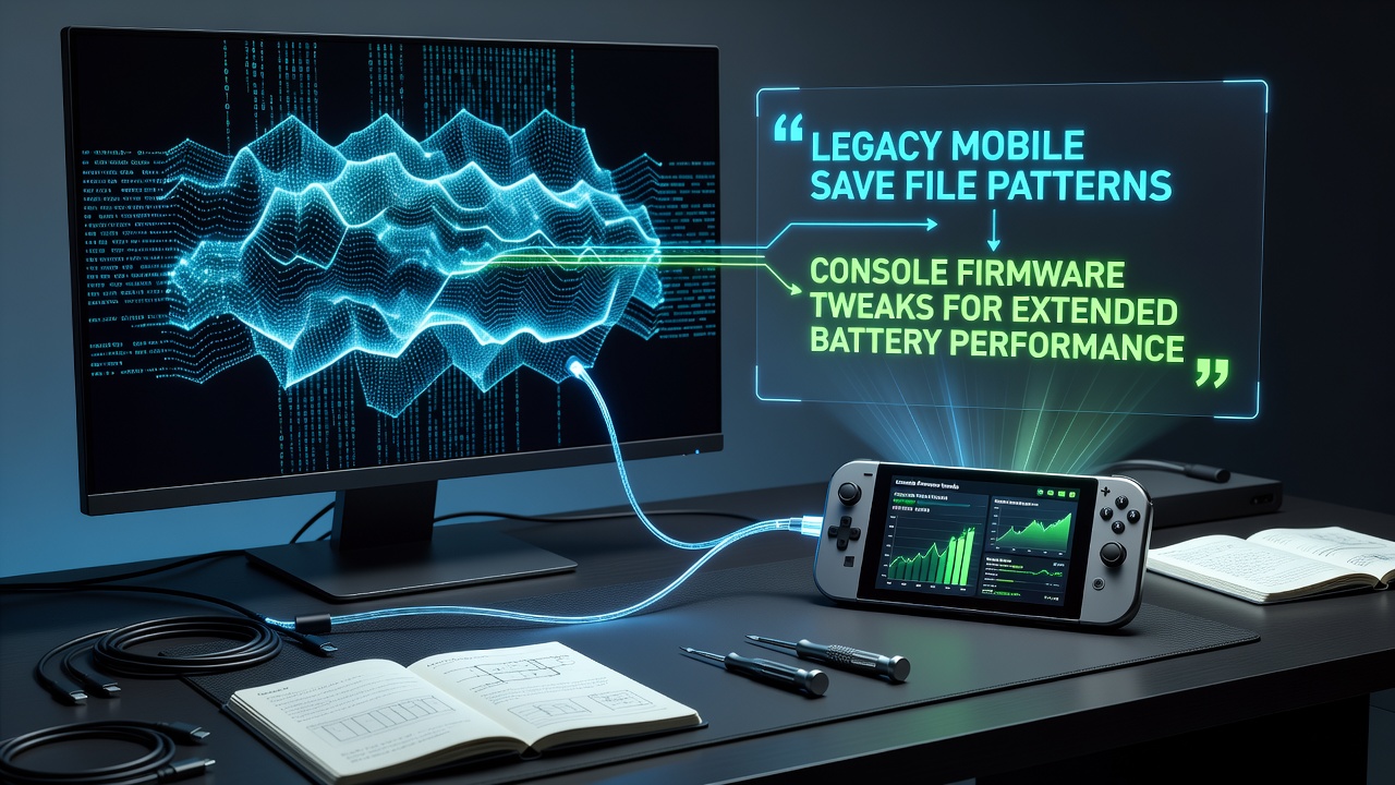 Cross-region esports setup with consoles running updated firmware for battery efficiency